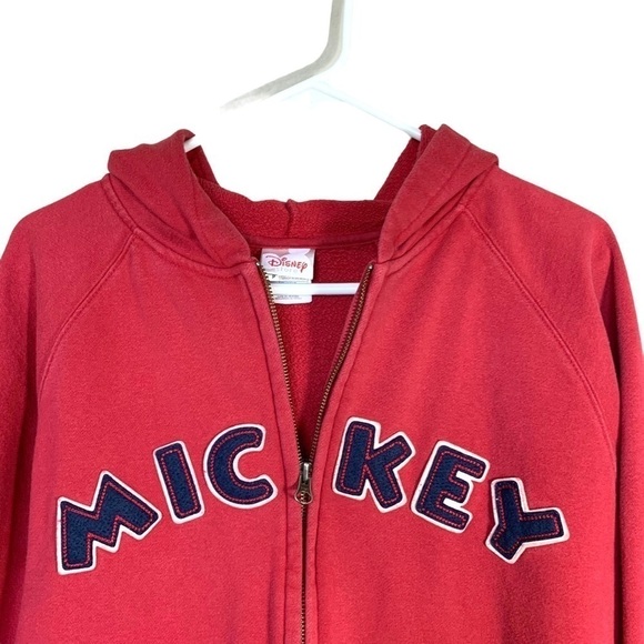 Vintage 90’s Retro Disney Store Mickey Mouse Zip Hooded Sweatshirt Size Small - Picture 9 of 17